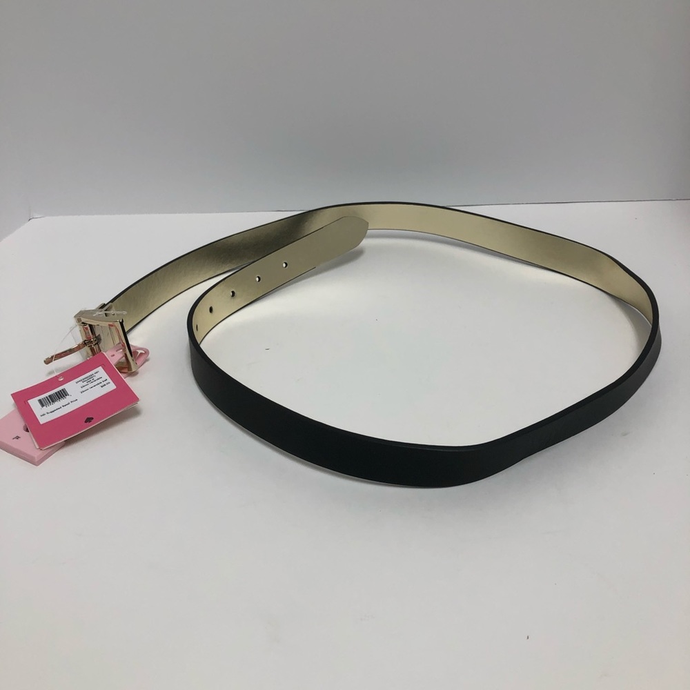Kate Spade XL Reversible Black and Gold Belt ⬇️